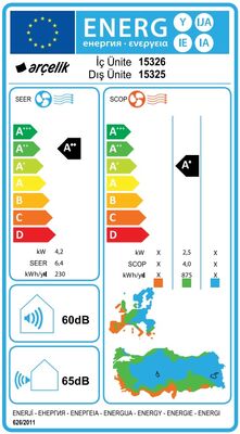 Arçelik (MontajDahil) 15325 Ekolojik 14500 Btu A++ İnverter Klima