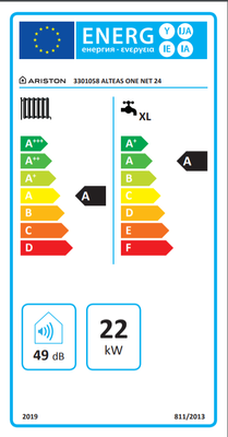 Ariston Alteas One Net 24/26 Kw (20.000 Kcal) Tam Yoğuşmalı Kombi