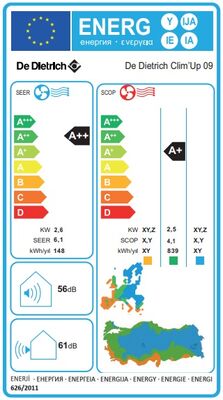 De Dietrich (Montaj Dahil) Clim’Up 9.000 Btu A++ İnverter Klima