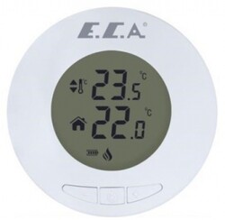 Eca Circle 100 W Kablosuz - Dijital - Pilli On Off Oda Termostatı - Thumbnail