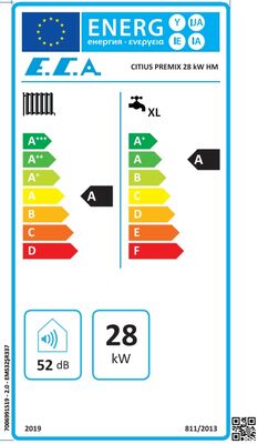 Eca Citius Premix 28/28 Kw (24.000 Kcal) Tam Yoğuşmalı Kombi