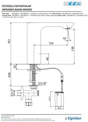 Eca Compact Krom Fotoselli Lavabo Bataryası Pilli 108108037 - Thumbnail