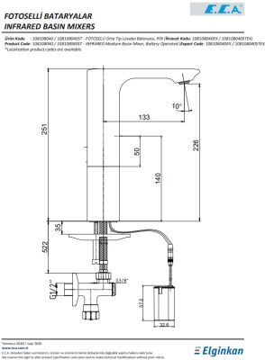 Eca Compact Krom Fotoselli Orta Boy Lav Bataryası Pilli 108108040