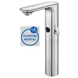 E.C.A - Eca Compact Krom Fotoselli Yüksek Tip Lavabo Bat. Pilli 108108036