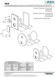 Eca Dalia Krom Ankastre Banyo/Duş 2 Yollu Sıva Üstü 102167242-KDE - Thumbnail