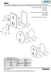 Eca Dalia Krom Ankastre Banyo/Duş 3 Yollu Sıva Üstü 102167342-K - Thumbnail