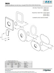Eca Dalia Krom Ankastre Duş Bataryası Sıva Üstü Grubu 102167112-K - Thumbnail