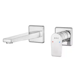 E.C.A - Eca Dalia Krom Ankastre Lav Bat Sıva Üstü Çift Rozet 102167612-KK