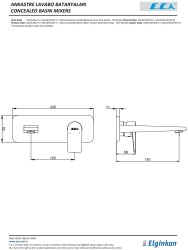 Eca Dalia Krom Ankastre Lav. Bat. Sıva Üstü Tek Rozet 102167612-K - Thumbnail