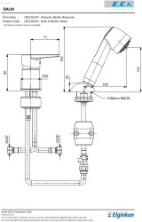 Eca Dalia Krom Kireç Kırıcılı Ankastre Berber Bataryası 102110107 - Thumbnail