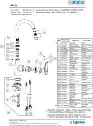 Eca Dalia Krom Kireç Kırıcılı Su Tasarruflu Kuğu Lavabo Bataryası - Thumbnail