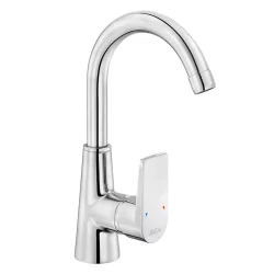 E.C.A - Eca Dalia Krom Kireç Kırıcılı Su Tasarruflu Kuğu Lavabo Bataryası