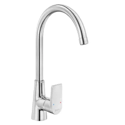 E.C.A - Eca Dalia Krom Renk Kireç Kırıcılı Su Tasarruflu Eviye Bataryası