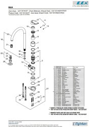 Eca Dalia Krom Renk Mafsallı 7,2 Lt Su Tasarruflu Eviye Bataryası - Thumbnail