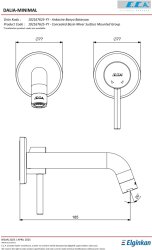 Eca Dalia Minimal Krom Ank Lav Bat Sıva Ü Çift Rozet 102167625-YY - Thumbnail