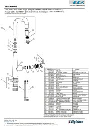 Eca Dalia Minimal Krom Mafsallı El Duş Tasarruflu Eviye Bataryası - Thumbnail