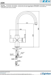 Eca İcon (Krom) Arıtmalı Hygiene Plus Tasarruflu Eviye Bataryası - Thumbnail