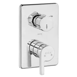 E.C.A - Eca İcon Krom Ankastre Banyo/Duş 3 Yollu Sıva Üstü 102167331H-K