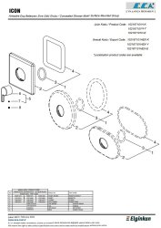 Eca İcon Krom Ankastre Duş Bataryası Sıva Üstü Grubu 102167101H-K - Thumbnail