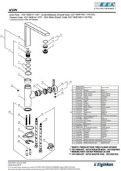 Eca İcon Krom Renkli Hygiene Plus Su Tasarruflu Eviye Bataryası - Thumbnail