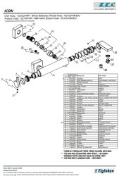 Eca İcon Krom Renkli Hygiene Plus Kireç Kırıcılı Banyo Bataryası - Thumbnail