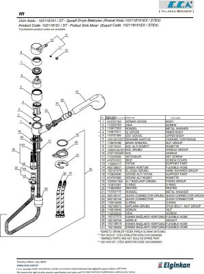 Eca Ivy Krom Renk Kireç K. Spirali Berber Eviye Batarya 102118151 - 3