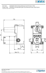 Eca Krom Ankastre Banyo/Duş Bataryası 2 Yollu Sıva Altı 102166207 - Thumbnail