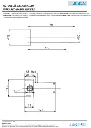 Eca Krom Fotoselli Ankastre Lavabo Bat Elektrik 108105002 Çift Su - Thumbnail