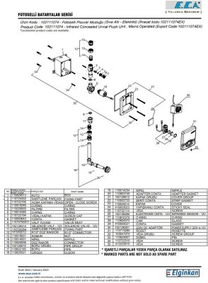 Eca Krom Fotoselli Ankastre Pisuvar Mus. Elk. Sıva Altı 102111074