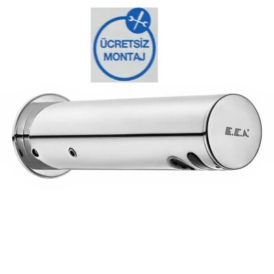 Eca Krom Fotoselli Aplike Lavabo Musluğu Pilli 108109004 Çift Su