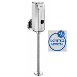E.C.A - Eca Krom Fotoselli Aplike Pisuvar Musluğu Pilli 108111001 Tek Su
