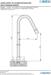Eca Krom Renk Kireç Kırıcılı Yüksek Tip Lavabo Musluğu 102109455 - Thumbnail