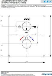 Eca Krom Termostatik Ank Banyo/Duş Bat. 2 Yollu S.Ü 102167215-KDE - Thumbnail