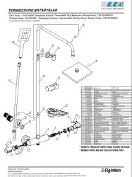 Eca Krom Termostatik Teleskobik Kolonlu Duş Bataryası 102102490 - Thumbnail