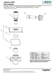 Eca Krom Zaman Ayarlı Ankastre Pisuvar Musluğu 102111147 Tek Su G - Thumbnail