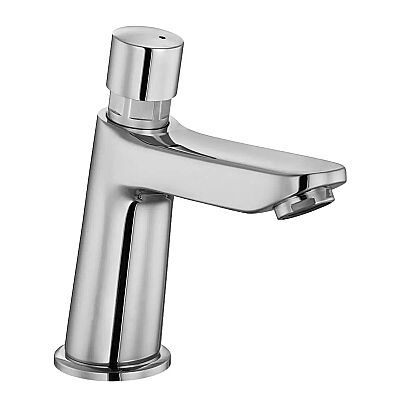 Eca Krom Zaman Ayarlı Lavabo Musluğu 102188127 Tek Su Girişli - 1