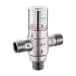 E.C.A - Eca Kumlu Krom Renkli Termostatik Karışım Vanası G 1/2