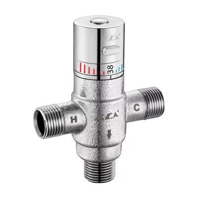 Eca Kumlu Krom Renkli Termostatik Karışım Vanası G 1/2
