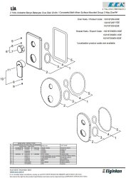 Eca Lia Krom Ankastre Banyo/Duş 2 Yollu Sıva Üstü 102167250-YDE - Thumbnail