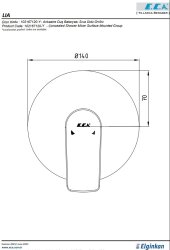 Eca Lia Krom Ankastre Duş Bataryası Sıva Üstü Grubu 102167120-Y - Thumbnail