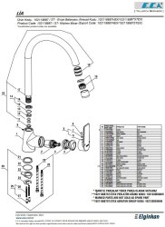 Eca Lia Krom Kireç Kırıcılı Mafsallı Tasarruflu Eviye Bataryası - Thumbnail