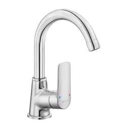 E.C.A - Eca Lia Krom Kireç Kırıcılı Tasarruflu Kuğu Boru Lavabo Bataryası