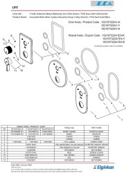 Eca Life Altın Görünümlü Ank Banyo 3 Yolu Sıva Üstü 102167322A1-K - Thumbnail