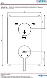Eca Life Altın Görünümlü Ank Banyo 3 Yolu Sıva Üstü 102167322A1-K - Thumbnail