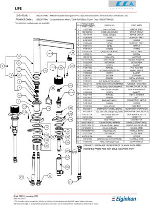 Eca Life Altın Görünümlü Ank Lav Bat Tez. Ü. Üç Rozet 102105778A1