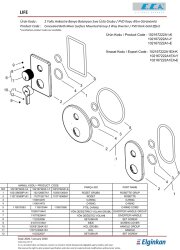 Eca Life Altın Görünümlü Banyo 2 Yollu Sıva Üstü 102167222A1-KDE - Thumbnail