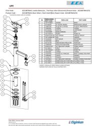 Eca Life Altın Görünümlü Kollu Sabit Lavabo Bataryası 102188784A1 - Thumbnail