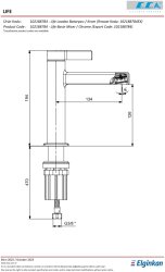 Eca Life Altın Görünümlü Kollu Sabit Lavabo Bataryası 102188784A1 - Thumbnail