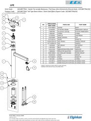 Eca Life Altın Görünüm Kollu Yüksek Tip Lavabo Batarya 102188779A - Thumbnail