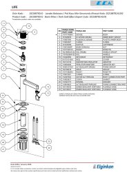 Eca Life Altın Görünümlü Kolsuz Sabit Lavabo Bataryası 102188781A - Thumbnail